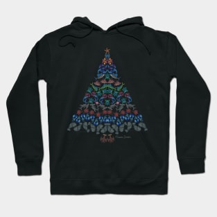 Marine Creatures Christmas Tree Hoodie